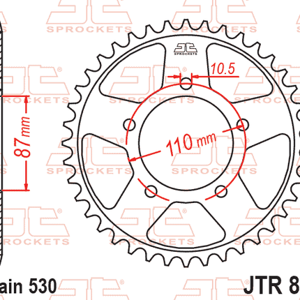 Rear Sprocket Steel JTR829.43