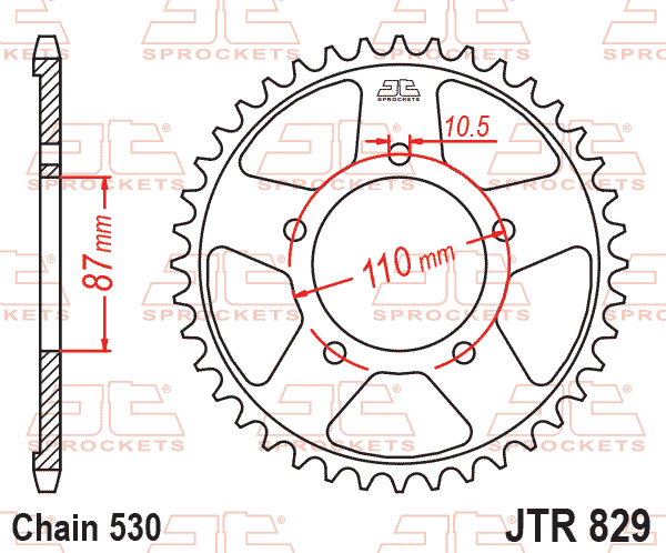Rear Sprocket JTR829.48 Jt