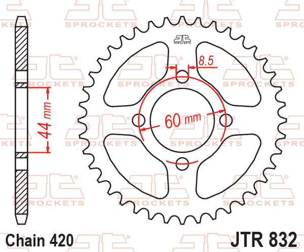 Rear Sprocket JTR832.39 Jt