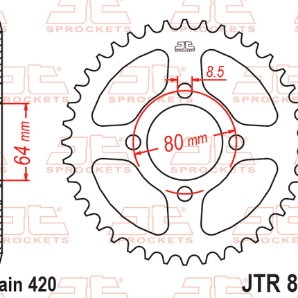 Rear Sprocket JTR834.37 Jt