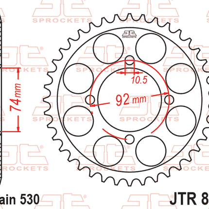 Rear Sprocket JTR848.37 Jt