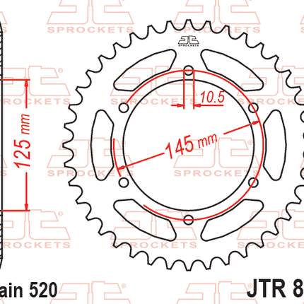 Rear Sprocket JTR855.48 Jt 520
