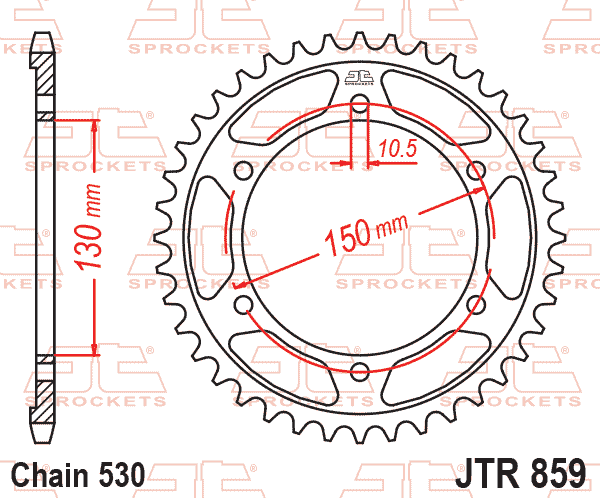 Rear Sprocket JTR859.40 Jt