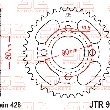 Rear Sprocket JTR921.41 Jt