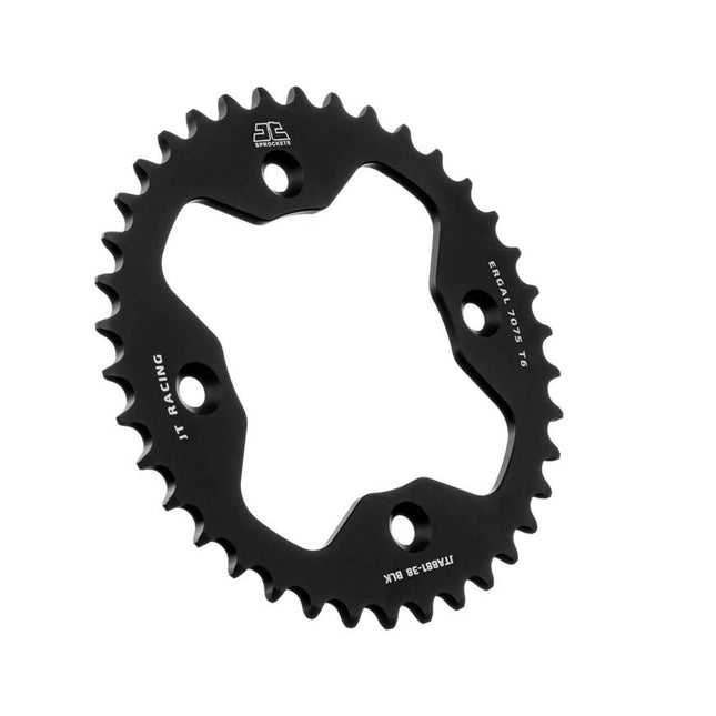 Rear Sprocket Alloy Black ATV, JTA881.38BLK 7075-T6 Aluminium