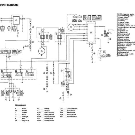 WIRING LOOM YFM350X WARRIOR, AT-01858, 3GD-82590-40, Wire harness