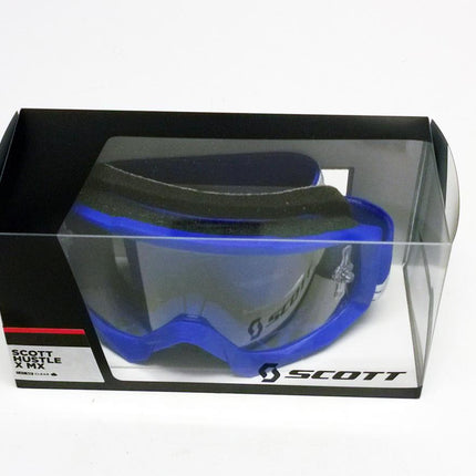 Scott Hustle Goggles Clear Lens, Blue/white, SC084103