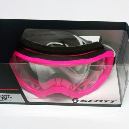 Scott Hustle Goggles Clear Lens, Pink/white, SC084106
