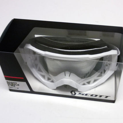 Scott Hustle Goggles Clear Lens, White, SC084110