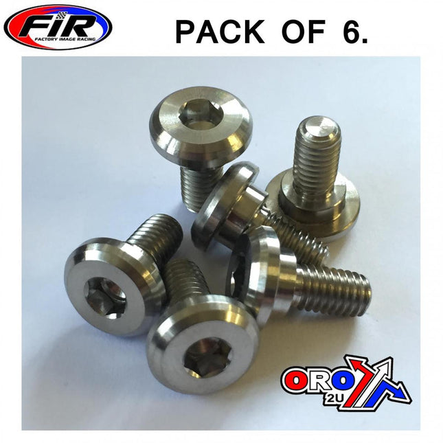Bolt Disc M6 With Shoulder PK6, Titanium Grade 5 /disc Bolt