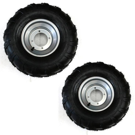 Rear Wheel Kit 4/110 18x9.5-8, Go Kart Buggy ATV Universal To Fit 42-2182