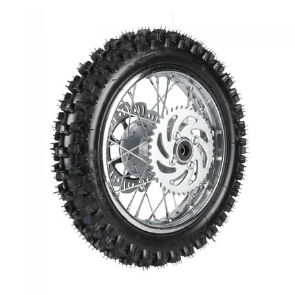 Rear Wheel 12 Pit Bike 12mm Axle, 12-80/100, Complete, CRF50 Models
