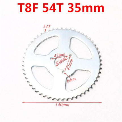 54T Sprocket For 1800W 48V Electric Motor, To Fit 44-8800 Motor Kit, For T8F Chain
