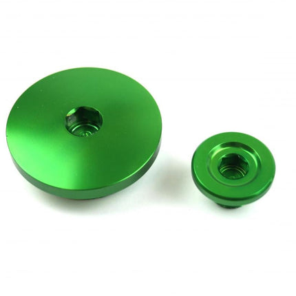 Engine Plug Kit Green Alloy KX, Kawasaki Kxf 250 & 450 KLX 450 ASEP-19
