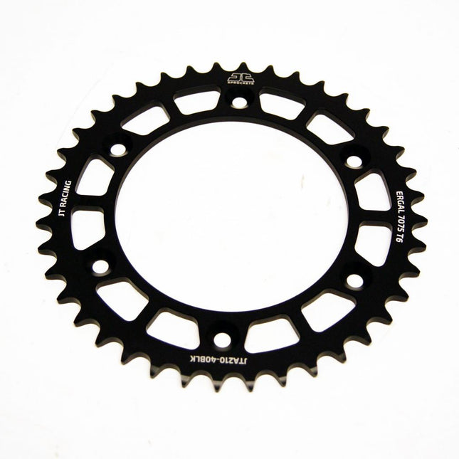 Rear Sprocket Jt Racerlite Black, Jt JTA210.40BLK 7075-T6 Aluminium