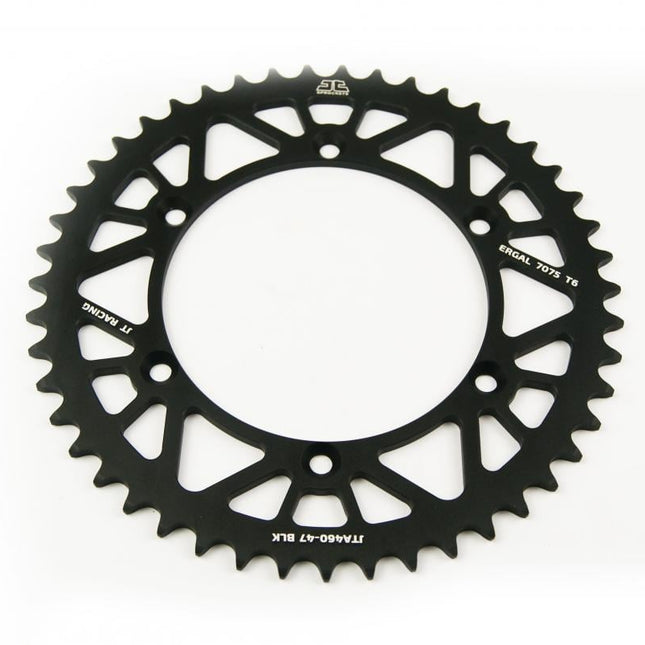 REAR SPROCKET ALLOY BLACK 460, JTA460.47BLK 7075-T6 Aluminium