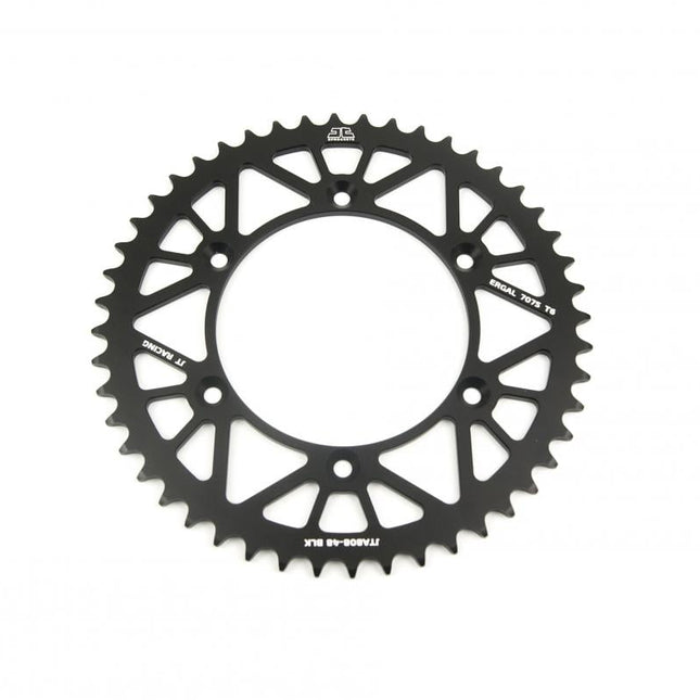 Rear Sprocket Alloy Black 808, JTA808.48BLK