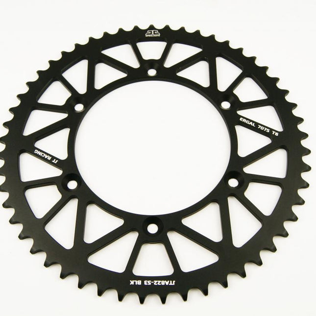 REAR SPROCKET ALLOY BLACK 822, JTA822.53BLK 7075-T6 Aluminium