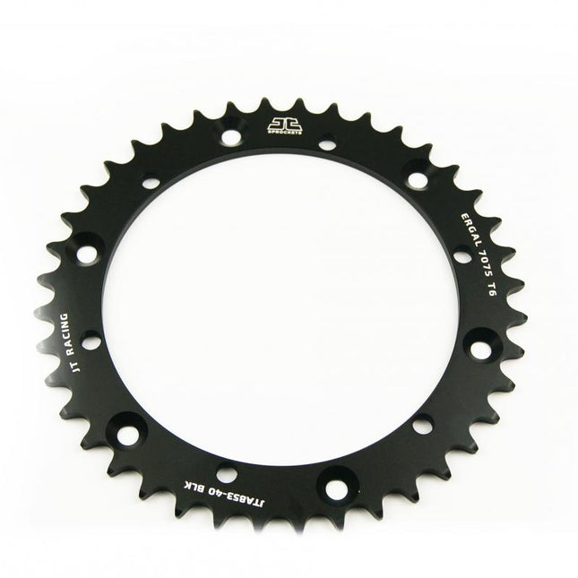 REAR SPROCKET ALLOY BLACK, JTA853.40BLK 7075-T6 Aluminium