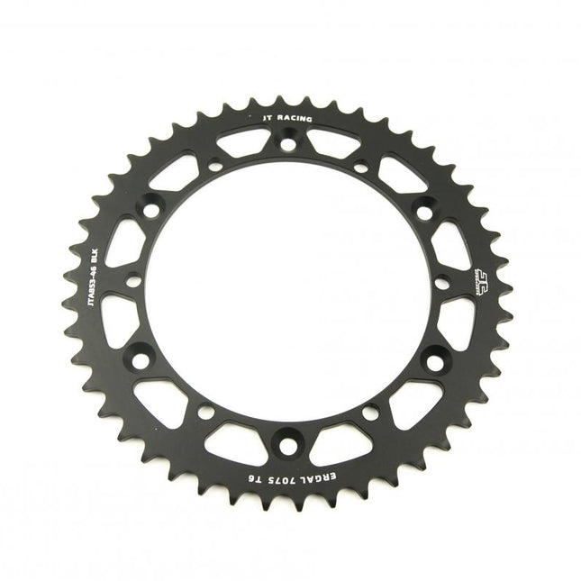 REAR SPROCKET ALLOY BLACK, JTA853.46BLK 7075-T6 Aluminium