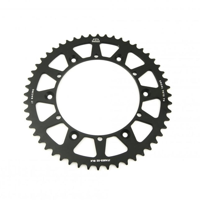 REAR SPROCKET ALLOY BLACK, JTA853.52BLK 7075-T6 Aluminium