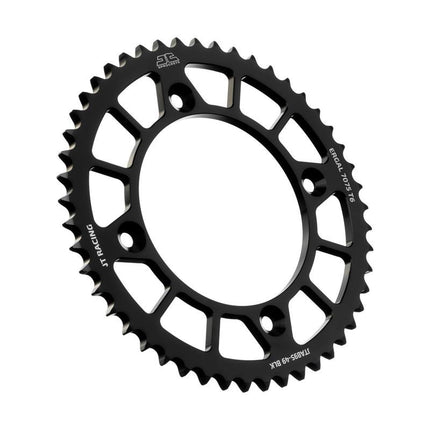 REAR SPROCKET ALLOY BLACK 441, JTA895.48BLK 7075-T6 Aluminium