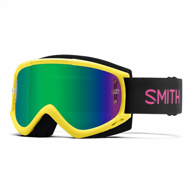 009 Smith Fuel V.1 MAX Citron Yellow, M008302YN991Y - End Of Line, Mirrored Lens And Clear Lens