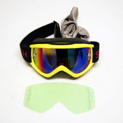 009 Smith Fuel V.1 MAX Citron Yellow, M008302YN991Y - End Of Line, Mirrored Lens And Clear Lens