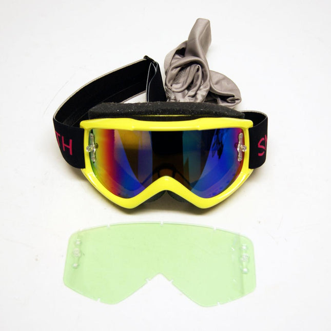 009 Smith Fuel V.1 MAX Citron Yellow, M008302YN991Y - End Of Line, Mirrored Lens And Clear Lens