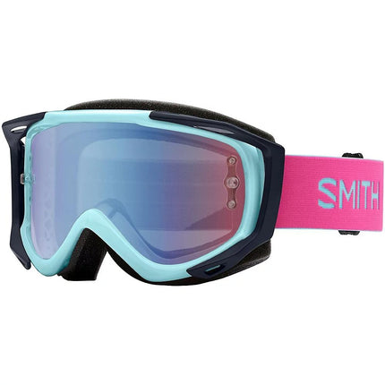 007 Smith Fuel V.2 Iceberg Blue, M0083136099ZF - End Of Line, Mirrored Lens And Clear Lens