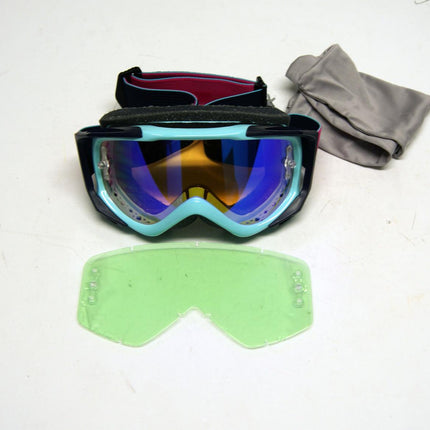 007 Smith Fuel V.2 Iceberg Blue, M0083136099ZF - End Of Line, Mirrored Lens And Clear Lens