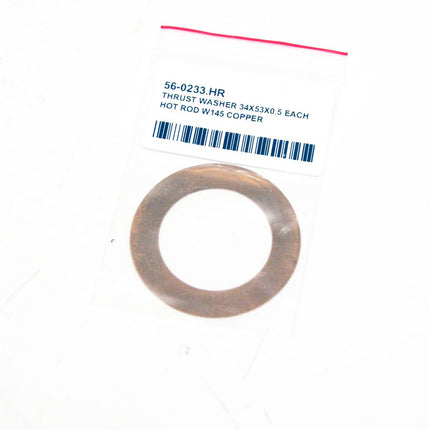 Thrust Washer 34X53X0.5 Each, Hot Rod W145 Copper