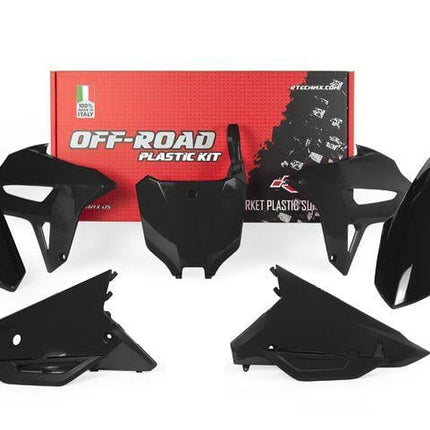 Plastic KIT/6 CRF450R 2021-24, Rtech R-KITCRF-NR0-521 Black