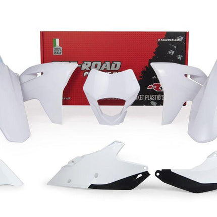 Plastic KIT/6 2021-23 Ec-ecf White, Rtech R-KITGAS-BN0-521, Gasgas, With Headlight Cowl