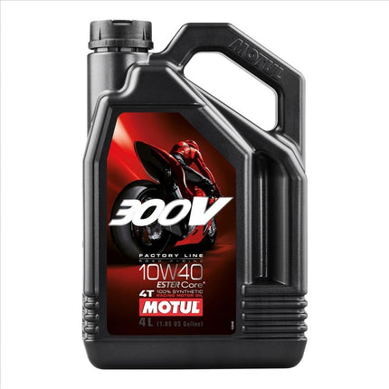 300V Fl Road Racing 10W40 4 Litre, Motul 450009