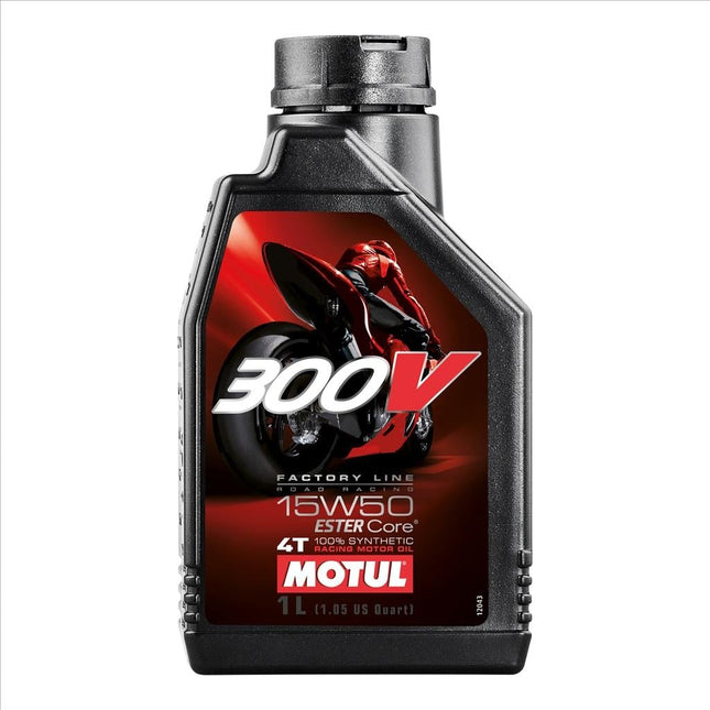 300V Fl Road Racing 15W50 1 Litre, Motul 450010
