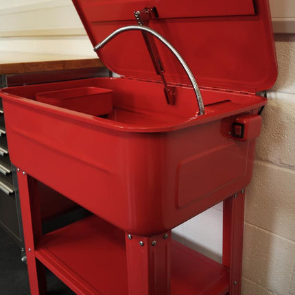 Parts Washer / Bench 20GL, 20 Gallon / Engine Cleaner Washer, Red