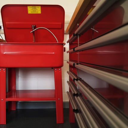 Parts Washer / Bench 20GL, 20 Gallon / Engine Cleaner Washer, Red