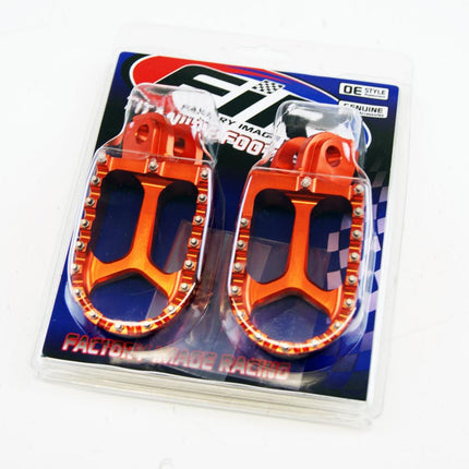 Foot Pegs Orange Gasgas/husqvarna/ktm, FIR ASF-05, Cnc Alloy, 59003041250, 59003040250