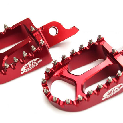 Foot Pegs Red Honda CR CRF, FIR ASF-01, Cnc Alloy