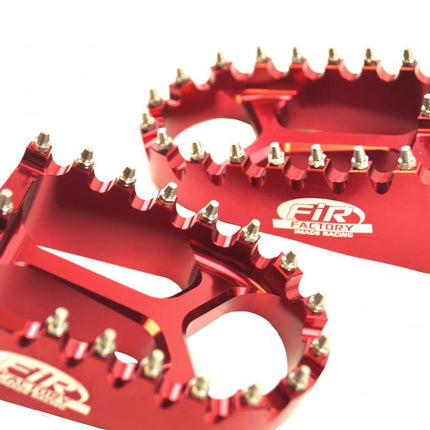 Foot Pegs Red Honda CR CRF, FIR ASF-01, Cnc Alloy