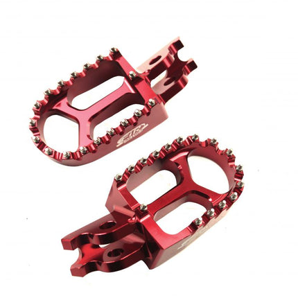 Foot Pegs Red Honda CR CRF, FIR ASF-01, Cnc Alloy
