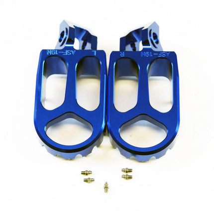 Foot Pegs Blue Gasgas/husqvarna/ktm, FIR ASF-19, Cnc Alloy
