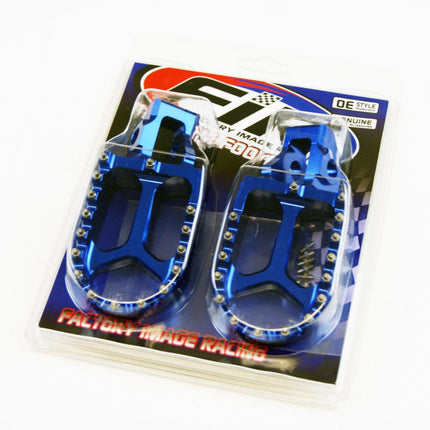 Foot Pegs Blue Gasgas/husqvarna/ktm, FIR ASF-19, Cnc Alloy