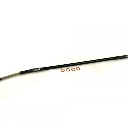 Hose Rear Brake Silver / Blk, Venhill H02-2-043/P-CL, 43310-MKE-A71