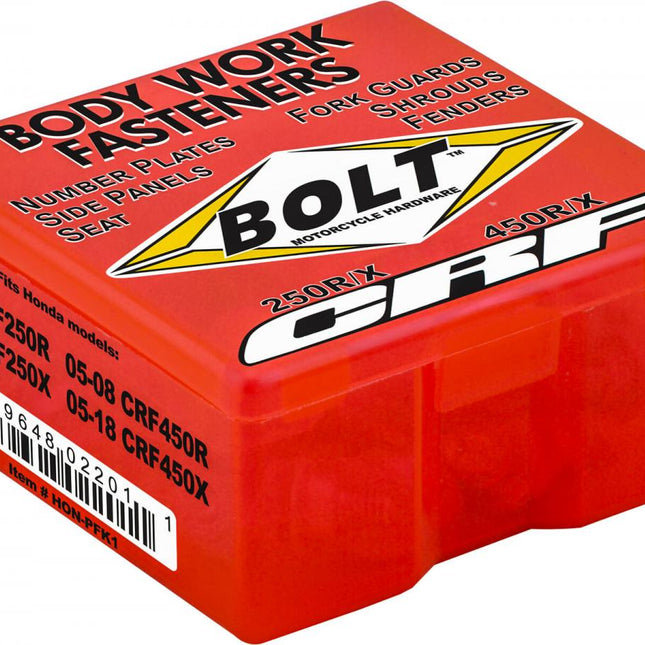 Plastic Bolt Kit CRF250/450, Bolt Hardware HON-PFK1, HON-0409024 HON-0508004 HON-0609020
