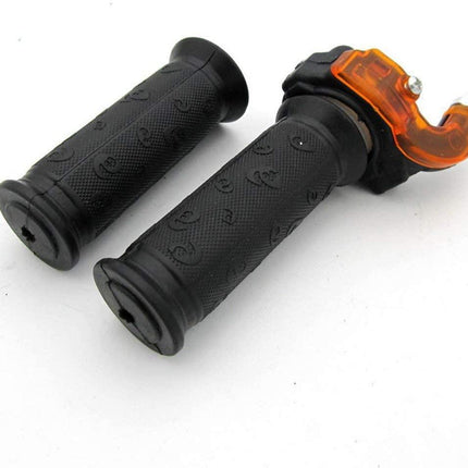 THROTTLE MINI GRIP SET, Handle Grip Throttle Clamp 49cc Pocket Bike Mini Moto Quads Twist Throttle Accelerator Grip