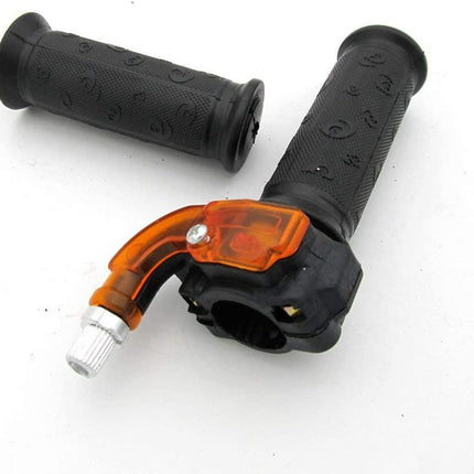 THROTTLE MINI GRIP SET, Handle Grip Throttle Clamp 49cc Pocket Bike Mini Moto Quads Twist Throttle Accelerator Grip