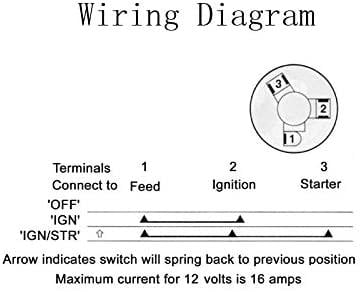 Switch Ignition 3 Way -2 Keys Universal