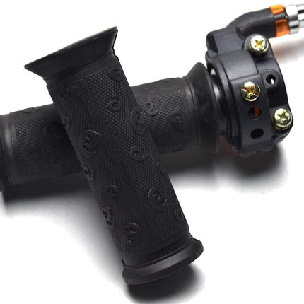 THROTTLE MINI GRIP SET + CABLE, Handle Grip Throttle Clamp 49cc Pocket Bike Mini Moto Quads Twist Throttle Accelerator Grip